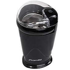 Кавомолка електрична з мірною шкалою 150 Вт та прозорою кришкою Kamille KM-6730