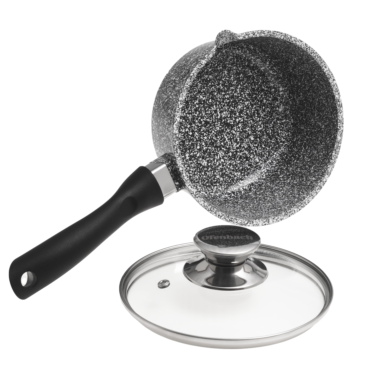 Ківш із кришкою з литого алюмінію 1.35л Ofenbach KM-100515, фото 1