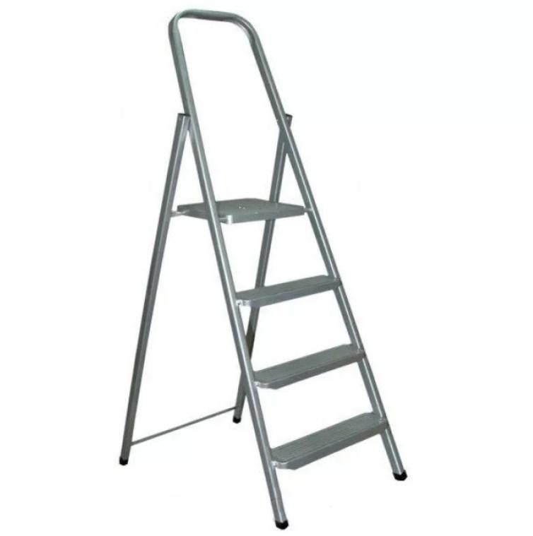 Металева драбина EuroGold Steel home 214 (4 щаблі), фото 1