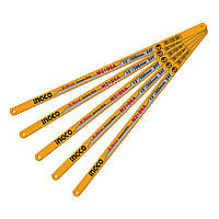 Полотно ножівне для металу 300 мм 24Т, сталь M2+D6A (5 шт) INDUSTRIAL INGCO HSBKT22245