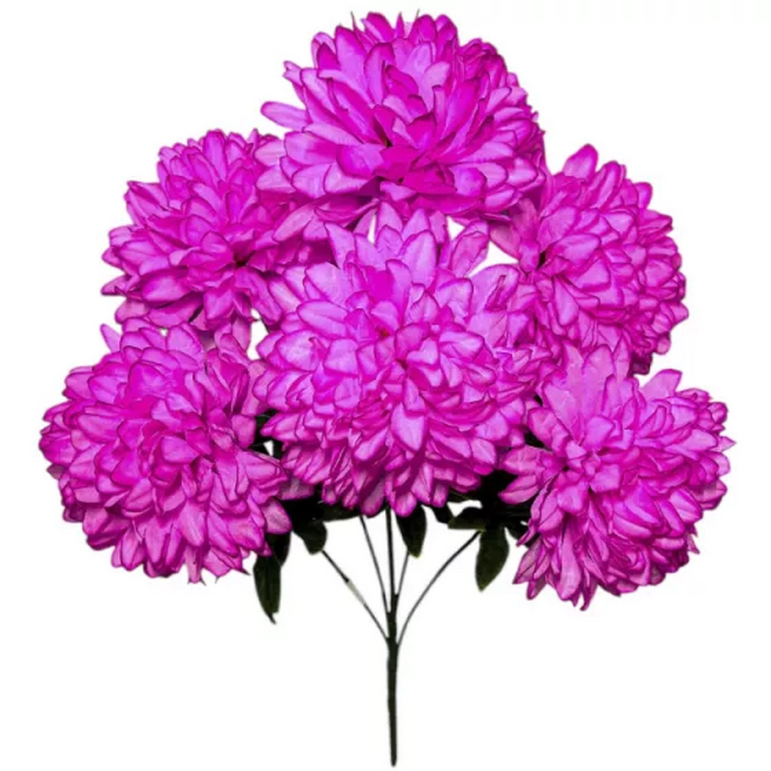 Штучні квіти букет хризантеми 63 см (10 шт. в уп), фото 1