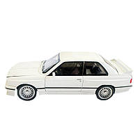 Машинка металева BMW M3 БМВ 1986 купе біла АвтоЕксперт 1:24 світло звук відкр двері баг капот 20,5*8*5,5 см (GT-99641), фото 2