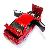 Машинка металева BMW M3 БМВ 1986 купе червона АвтоЕксперт 1:24 світло звук відкр двері баг капот 20,5*8*5,5 см (GT-99641), фото 9