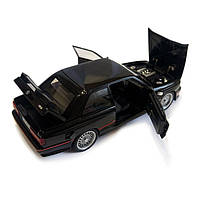 Машинка металева BMW M3 БМВ 1986 купе чорна АвтоЕксперт 1:24 світло звук відкр двері баг капот 20,5*8*5,5 см (GT-99641), фото 5