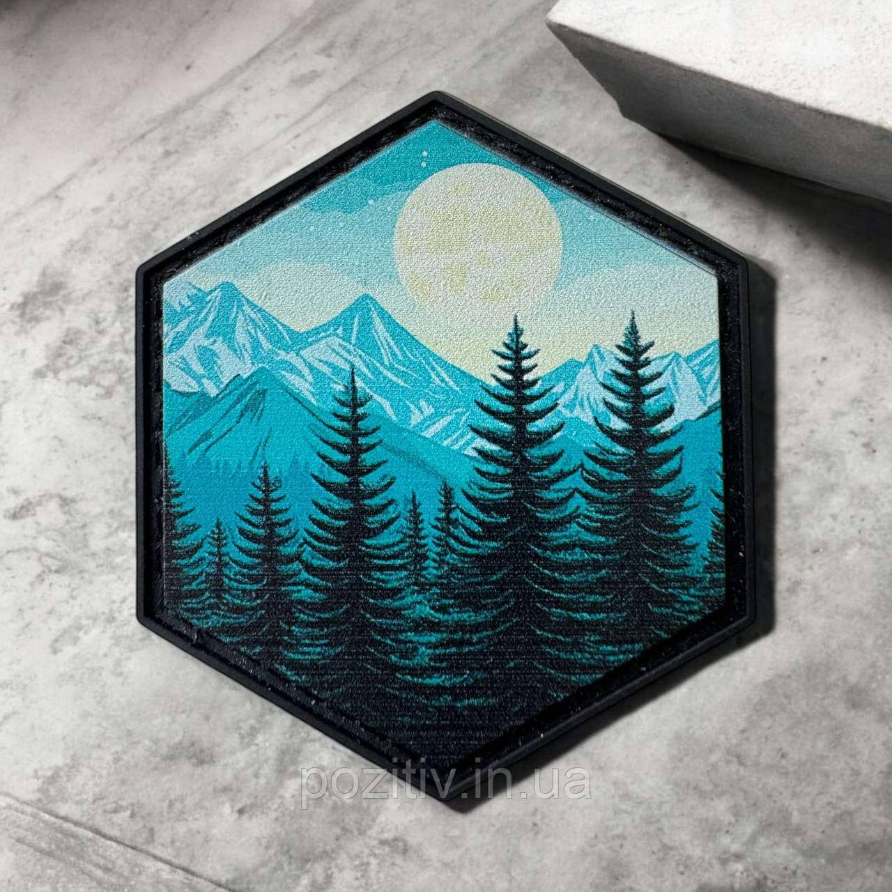 Шеврон гумовий пвх на липучці Ліс, фото 1