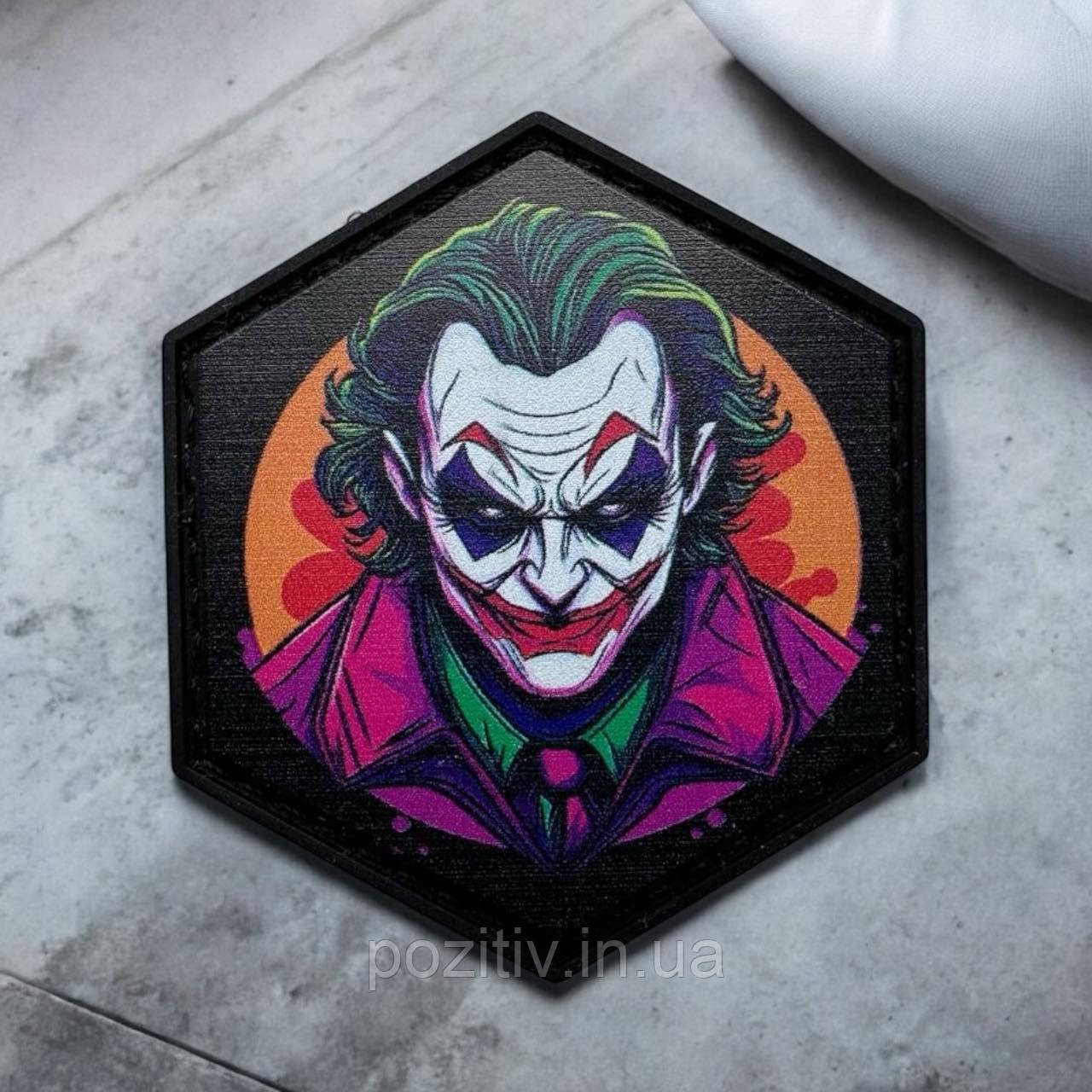 Шеврон гумовий пвх на липучці Джокер joker, фото 1