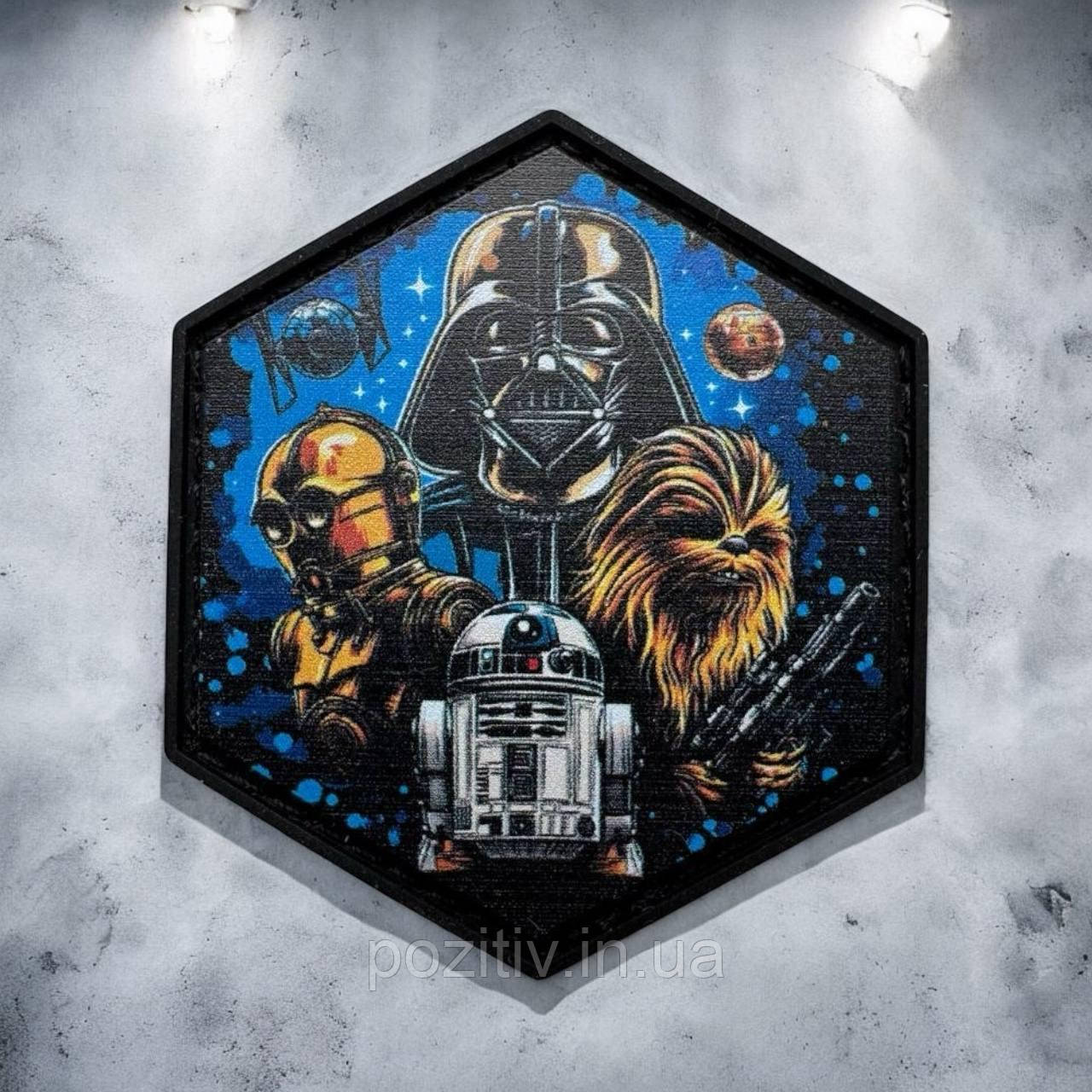 Шеврон гумовий пвх на липучці Зоряні Війни Star Wars, фото 1