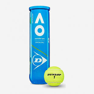 М'ячі тенісні Dunlop Australian Open (4 шт.)