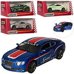 Машинка Kinsmart Bentley Contin. GT Speed 2012 розмальовані KT5369W