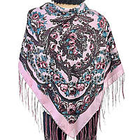 Хустка народна з тороками (120х120) пудра