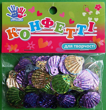 Канц Конфетті "1 Вер"/951066/ "Черепашки" 14гр (40), фото 1