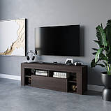 Простора тумба для телевізора в спальню, тумба для TV сучасна з Ламінованого ДСП, фото 6