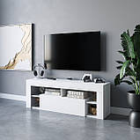Простора тумба для телевізора в спальню, тумба для TV сучасна з Ламінованого ДСП, фото 3