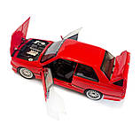 Машинка металева BMW M3 БМВ 1986 купе червона АвтоЕксперт 1:24 світло звук відкр двері баг капот 20,5*8*5,5 см (GT-99641), фото 6
