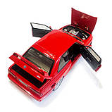 Машинка металева BMW M3 БМВ 1986 купе червона АвтоЕксперт 1:24 світло звук відкр двері баг капот 20,5*8*5,5 см (GT-99641), фото 9