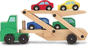 Дитячий ігровий дерев'яний автотранспортер Melissa&Doug, фото 1