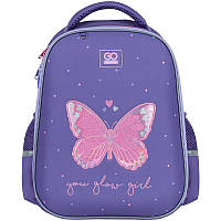 Рюкзак шкільний напівкаркасний GoPack Education Glowing GO25-165M-4 38x28x13 фіолетовий