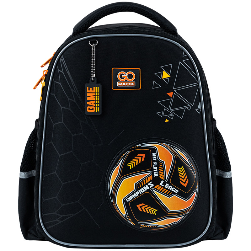 Рюкзак шкільний напівкаркасний GoPack Education It's a Goal Time GO25-165S-3 34.5x26x12.5 чорний