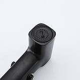 Гігієнічна лійка з регулюванням потоку Frap F022-16 (ABS пластик, чорна), фото 4