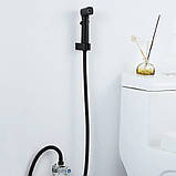 Гігієнічна лійка з регулюванням потоку Frap F022-16 (ABS пластик, чорна), фото 5