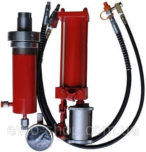 Комплект для преса30т. Гідравлічний набір 30тонн із пневматичним насосом, фото 1