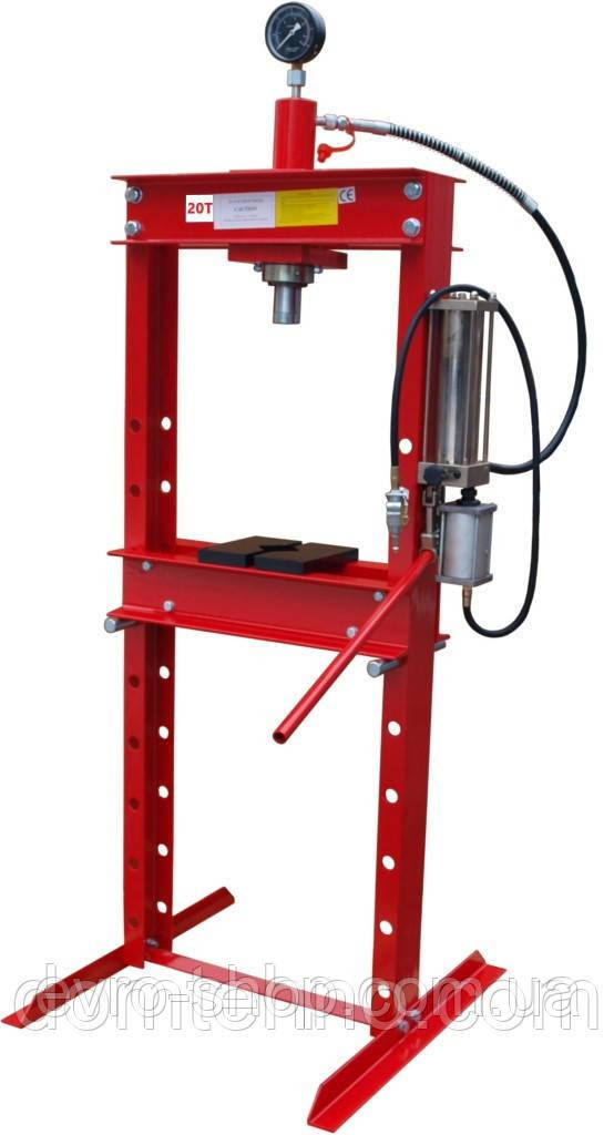 Професійний прес 20 тон із ручним і повітряним керуванням, Прес пневмогідравлічний 20 т., фото 1