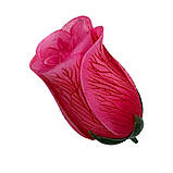 Штучний бутон троянди с прожилками, 10см, фото 3