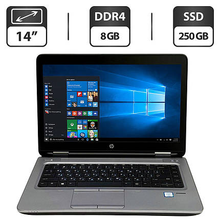 Ноутбук Б-клас HP ProBook 640 G3/ 14" (1366x768)/ Core i5-6300U/ 8 GB RAM/ 250 GB SSD/ HD 520, фото 1