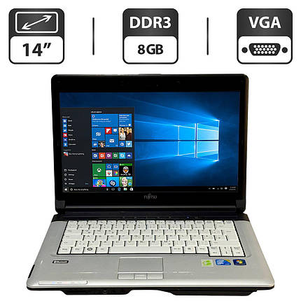 Ноутбук Fujitsu LifeBook S710/ 14" (1366x768)/ Core i7-620M/ 8 GB RAM/ 500 GB HDD/ HD, фото 1