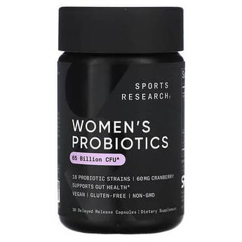 Sports Research Daily Women's Probiotics 65 Billion CFU 30 капсул