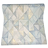 Шпалери вінілові 10.05 × 0.53 м Слов’янські шпалери 5737-03, блакитні для спальні, кухні, дитячої кімнати, вітальні, фото 4