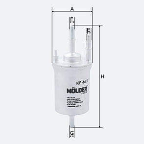 Фільтр паливний Molder Filter KF 46/1 (WF8311, KL156/1, WK59X), фото 4