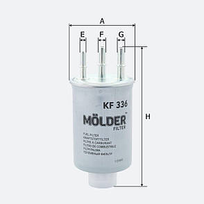 Фільтр паливний Molder Filter KF 336 (WF8268, KL446, WK8293), фото 4