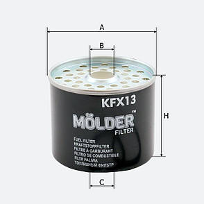 Фільтр паливний Molder Filter KFX 13 (33166RE, KX23, P917X), фото 4