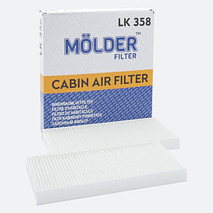 Фільтр салону Molder Filter LK 358 (WP9336, LA468/S, CU24182), фото 1