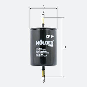 Фільтр паливний Molder Filter KF 69 (WF8041, KL79, WK7301), фото 4