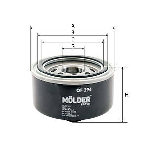 Фільтр масляний Molder Filter OF 294 (WL7414, OC404, W1323), фото 3