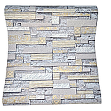 Шпалери вінілові 10.05 × 0.53 м Слов’янські шпалери 9408-03, сірі для коридору, вітальні, кухні, спальні, фото 4