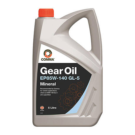 Трансмісійне масло Comma EP85W-140 GEAR OIL 5л, фото 1