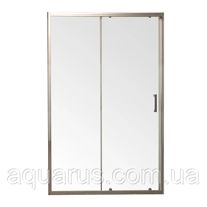 Двері в нішу Mixxus Premium DIVERSE SD01-140x185-TR Chrome прозоре скло 5мм (MI6874), фото 1