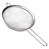 Сито дуршлак з ручкою 20 см дрібної сітці з нержавіючої сталі