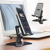 Настільна підставка для телефону та планшета IPS-T6 [4-11 дюймів / адаптивна основа]