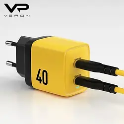 Зарядний пристрій Veron TC-35 Home Charger 40W GaN (2Type-C)