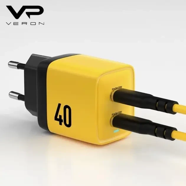 Зарядний пристрій Veron TC-35 Home Charger 40W GaN (2Type-C)