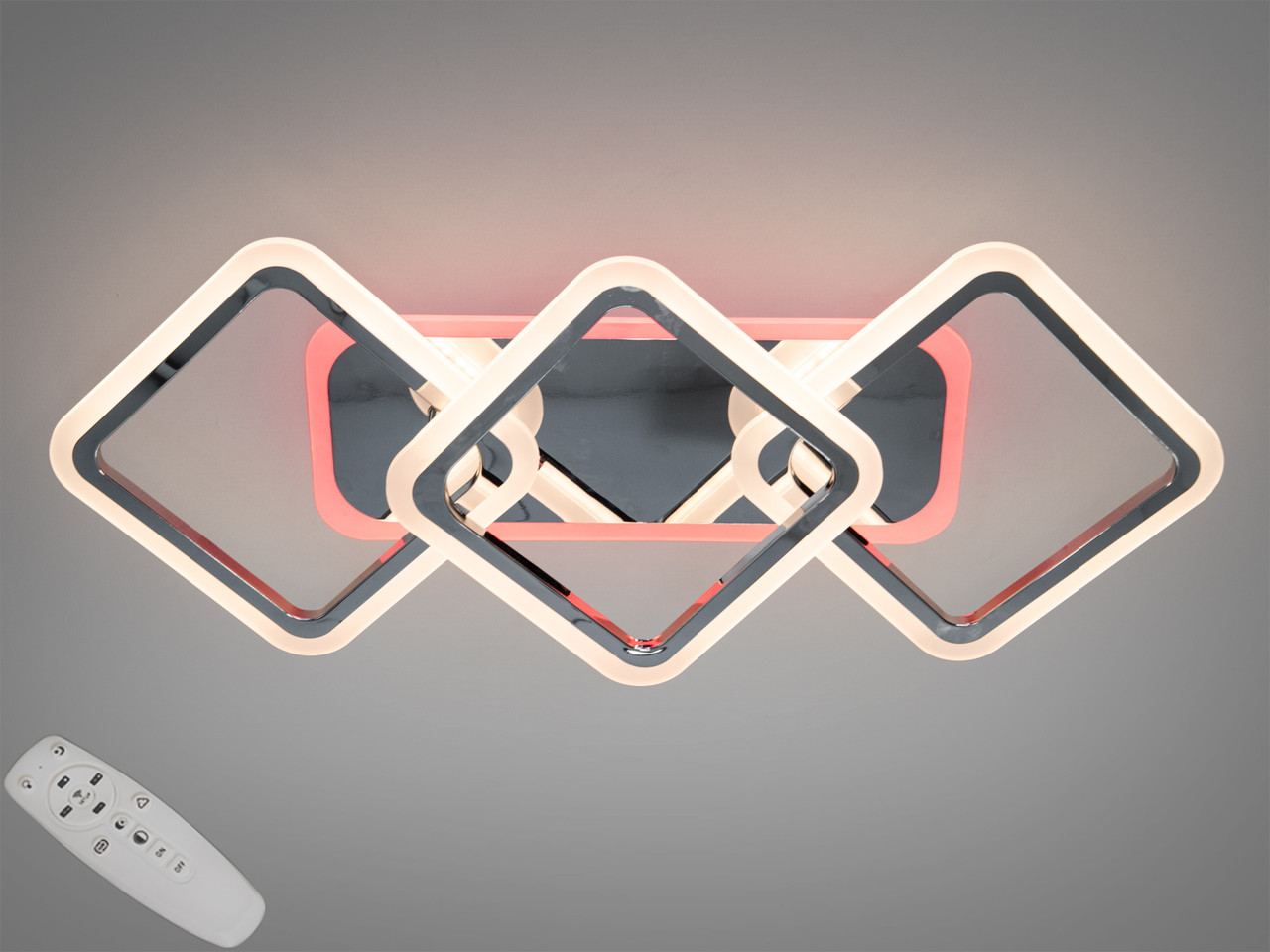 Стельова люстра A8160/2+1HR LED 3color dimmer, фото 1