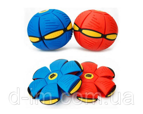 М'яч Flat Ball або літаючий дискошар "Нло" для ігор на вулиці з фрісбі (60)