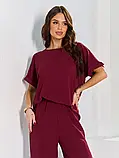 Костюми ISSA PLUS 12766 L темно-бордовий, фото 4