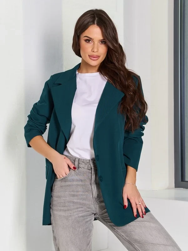 Піджаки ISSA PLUS 14179A S темно-зелений, фото 1