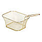 Кошик сервірувальний для картоплі фрі та снеків 14×10×6 см Золото HP-19-9-G, фото 2
