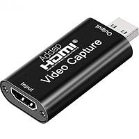 Зовнішня карта відеозахоплення HDMI - USB 2,0 для стрімів і запису екрану, конвертер потокового відео Addap VCC-01